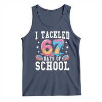 67 Days Of School Tank Top Six Seven Sports American Football Ice Cream Drip - Wonder Print Shop
