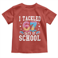 67 Days Of School Toddler T Shirt Six Seven Sports American Football Ice Cream Drip - Wonder Print Shop