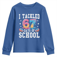 67 Days Of School Youth Sweatshirt Six Seven Sports American Football Ice Cream Drip - Wonder Print Shop