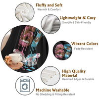 67 Football Meme Throw Blanket Six Seven Sports American Football Ice Cream Drip - Wonder Print Shop