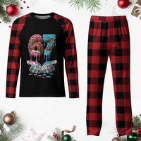 67 Football Meme Plaid Pajama Set Six Seven Sports American Football Ice Cream Drip - Wonder Print Shop