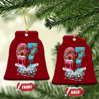 67 Football Meme Ceramic Ornament Six Seven Sports American Football Ice Cream Drip - Wonder Print Shop