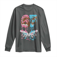 67 Football Meme Long Sleeve Shirt Six Seven Sports American Football Ice Cream Drip - Wonder Print Shop