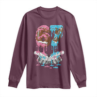 67 Football Meme Long Sleeve Shirt Six Seven Sports American Football Ice Cream Drip - Wonder Print Shop