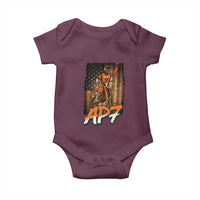 Dirt Bike American Flag Baby Onesie - Wonder Print Shop