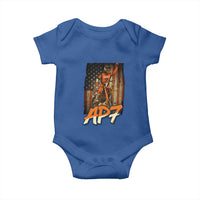 Dirt Bike American Flag Baby Onesie - Wonder Print Shop