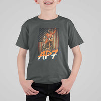 Dirt Bike American Flag T Shirt For Kid - Wonder Print Shop