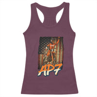 Dirt Bike American Flag Racerback Tank Top - Wonder Print Shop