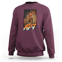 Dirt Bike American Flag Sweatshirt - Wonder Print Shop