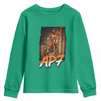 Dirt Bike American Flag Youth Sweatshirt - Wonder Print Shop