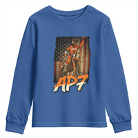 Dirt Bike American Flag Youth Sweatshirt - Wonder Print Shop