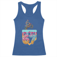 67 Six Seven Meme Racerback Tank Top Funny Dirt Bike Motocross Ice Cream Drip - Wonder Print Shop