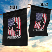 Freedom Motocross Dirt Bike Garden Flag Patriotic American Flag - Wonder Print Shop