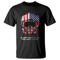 Dirt Bike American Flag Patriotic T Shirt If Dirt Ain't Flyin You Ain't Tryin - Wonder Print Shop