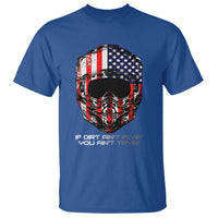 Dirt Bike American Flag Patriotic T Shirt If Dirt Ain't Flyin You Ain't Tryin - Wonder Print Shop