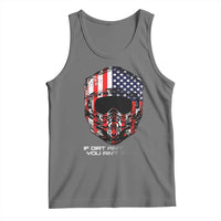 Dirt Bike American Flag Patriotic Tank Top If Dirt Ain't Flyin You Ain't Tryin - Wonder Print Shop