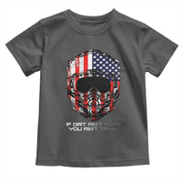 Dirt Bike American Flag Patriotic Toddler T Shirt If Dirt Ain't Flyin You Ain't Tryin - Wonder Print Shop