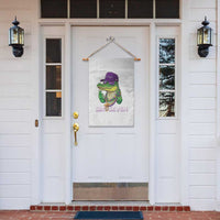 Mardi Gras Alligator Garden Flag Funny Six Seven MAGA Political Meme