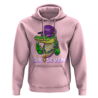Mardi Gras Alligator Hoodie Funny Six Seven MAGA Political Meme