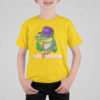 Mardi Gras Alligator T Shirt For Kid Funny Six Seven MAGA Political Meme
