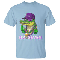 Mardi Gras Alligator T Shirt Funny Six Seven MAGA Political Meme