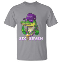 Mardi Gras Alligator T Shirt Funny Six Seven MAGA Political Meme