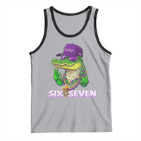 Mardi Gras Alligator Tank Top Funny Six Seven MAGA Political Meme