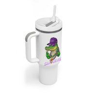 Mardi Gras Alligator Tumbler With Handle Funny Six Seven MAGA Political Meme
