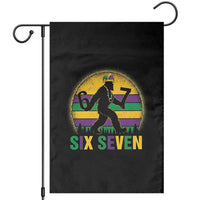 Mardi Gras Bigfoot Garden Flag Funny Six Seven Meme Carnival Trendy
