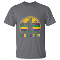 Mardi Gras Bigfoot T Shirt Funny Six Seven Meme Carnival Trendy