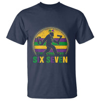 Mardi Gras Bigfoot T Shirt Funny Six Seven Meme Carnival Trendy