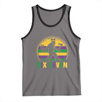 Mardi Gras Bigfoot Tank Top Funny Six Seven Meme Carnival Trendy