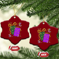 67 Mardi Gras Ceramic Ornament Funny Six Seven Playing Cards Meme