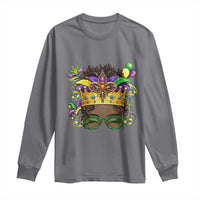 Mardi Gras Queen Long Sleeve Shirt Messy Pun Carnival Party