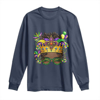 Mardi Gras Queen Long Sleeve Shirt Messy Pun Carnival Party