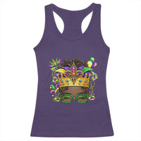 Mardi Gras Queen Racerback Tank Top Messy Pun Carnival Party