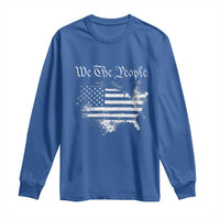 We The People Long Sleeve Shirt Vintage Grunge American Flag 4th of July 1776