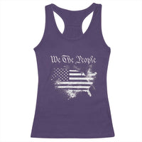 We The People Racerback Tank Top Vintage Grunge American Flag 4th of July 1776