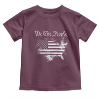 We The People Toddler T Shirt Vintage Grunge American Flag 4th of July 1776