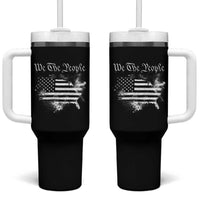 We The People Tumbler With Handle Vintage Grunge American Flag 4th of July 1776