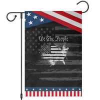 We The People Garden Flag Vintage Grunge American Flag 4th of July 1776