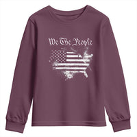 We The People Youth Sweatshirt Vintage Grunge American Flag 4th of July 1776