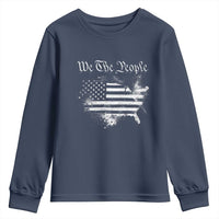 We The People Youth Sweatshirt Vintage Grunge American Flag 4th of July 1776