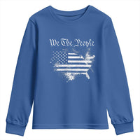 We The People Youth Sweatshirt Vintage Grunge American Flag 4th of July 1776