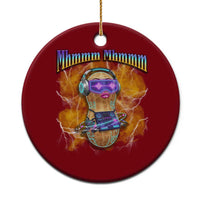 Funny Burnt Peanut Goop Ceramic Ornament DJ Music Meme