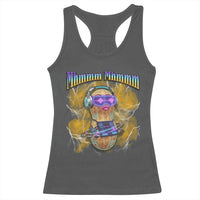 Funny Burnt Peanut Goop Racerback Tank Top DJ Music Meme