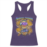 Funny Burnt Peanut Goop Racerback Tank Top DJ Music Meme