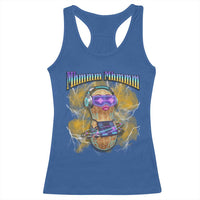 Funny Burnt Peanut Goop Racerback Tank Top DJ Music Meme