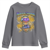 Funny Burnt Peanut Goop Youth Sweatshirt DJ Music Meme