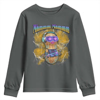 Funny Burnt Peanut Goop Youth Sweatshirt DJ Music Meme